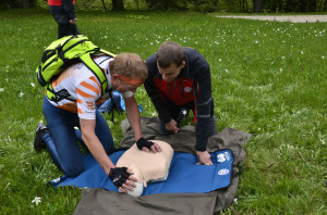 Tura pod Golico_vaja oživljanja ponesrečenca