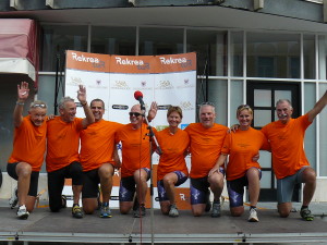 Sokoli, oranžna majica Rekreatura 2015