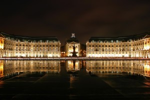 Miroir d’eau, old town of Bordeaux